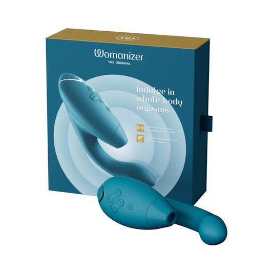Womanizer DUO 2 Rechargeable Dual Stimulation Vibrator – Petrol