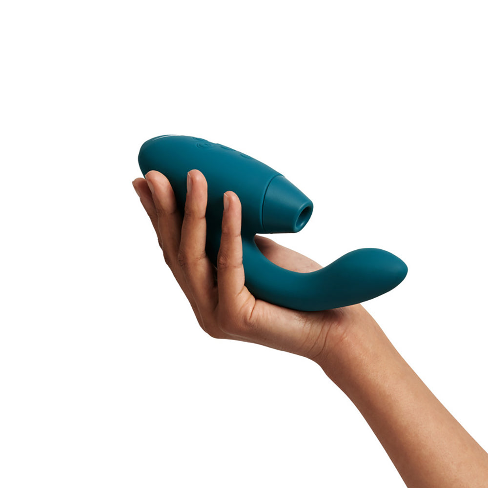 Womanizer DUO 2 Rechargeable Dual Stimulation Vibrator – Petrol