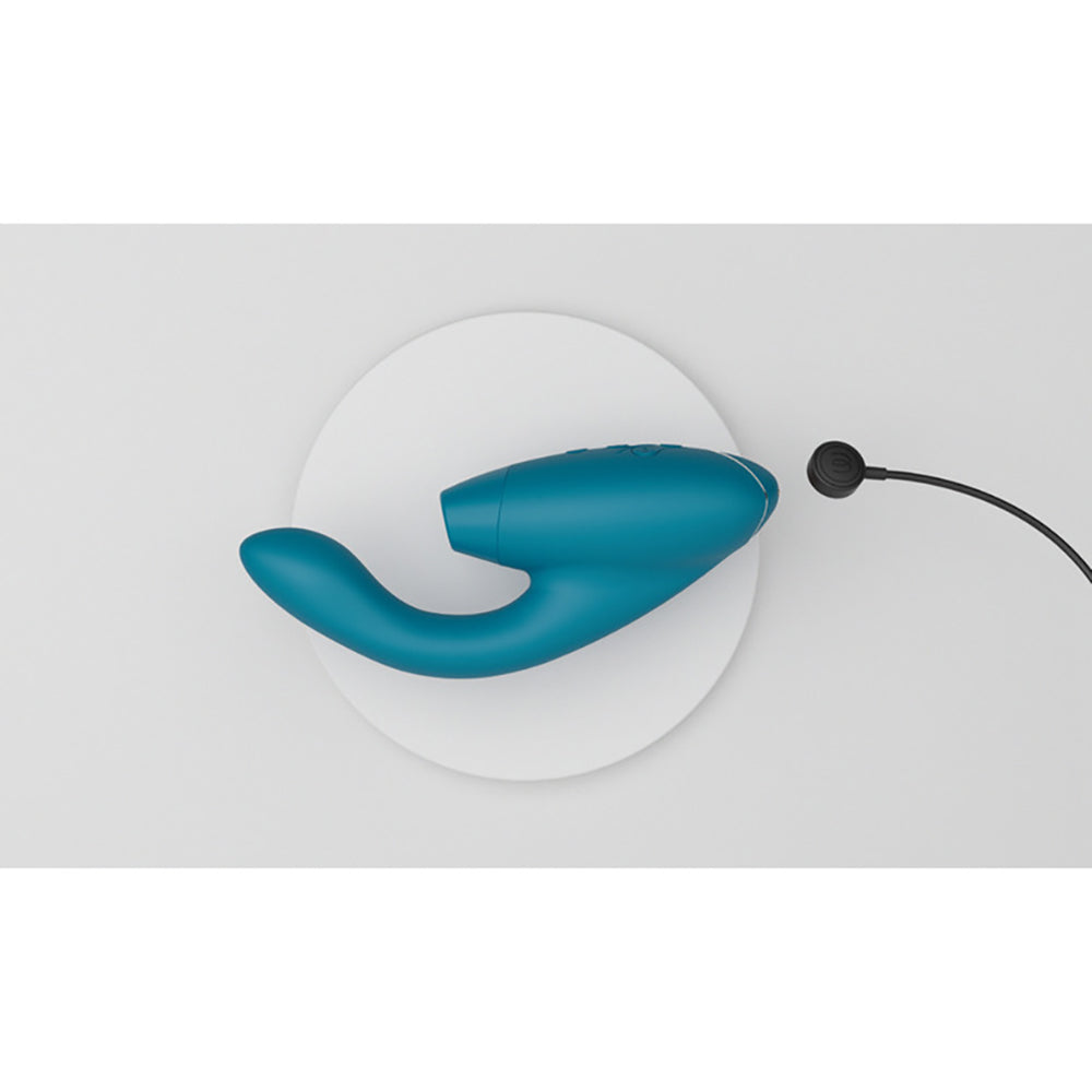 Womanizer DUO 2 Rechargeable Dual Stimulation Vibrator – Petrol