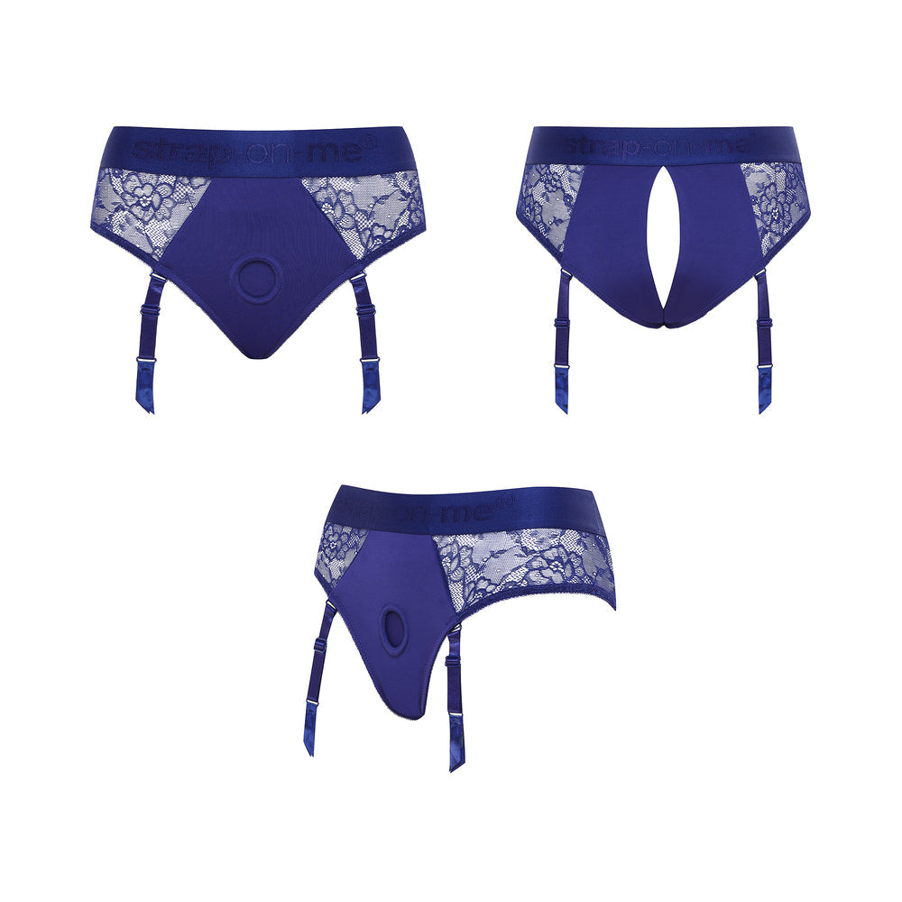 Strap-On-Me Diva Lingerie Harness - Night Blue - Size M