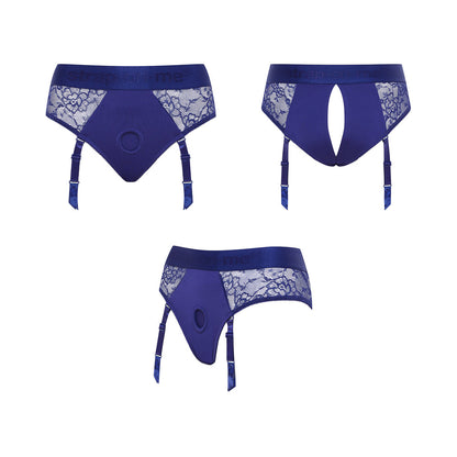 Strap-On-Me Diva Lingerie Harness - Night Blue - Size M