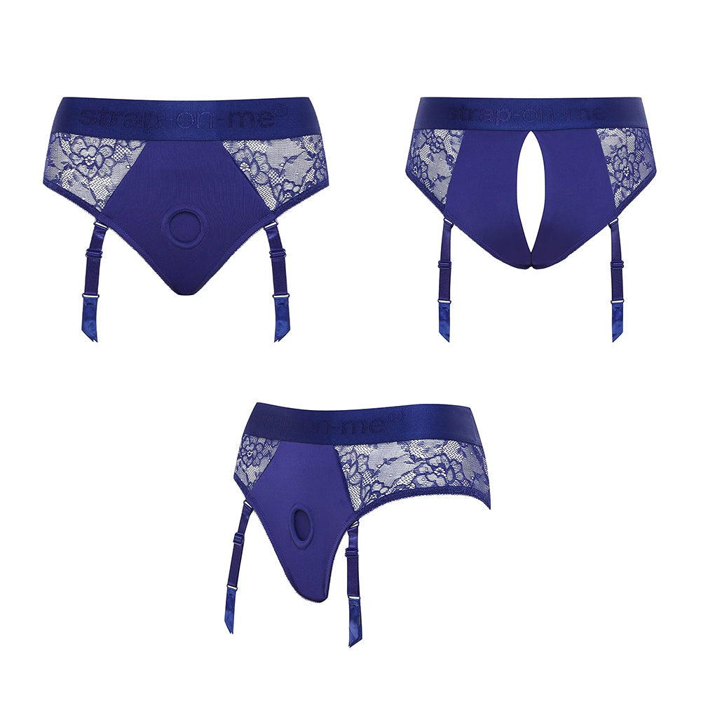 Strap-On-Me Diva Lingerie Harness - Night Blue - XXL