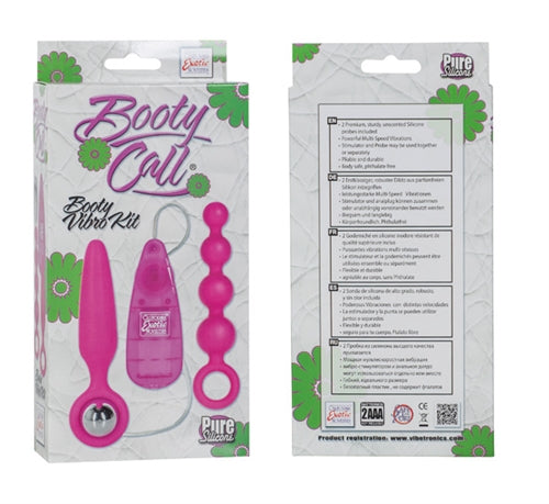 CalExotics Booty Call Vibro Kit - Pink - Multi-Speed Vibrator