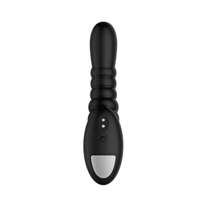 Forto Ribbed Pro Rechargeable Silicone Vibrating Anal Massager – Black