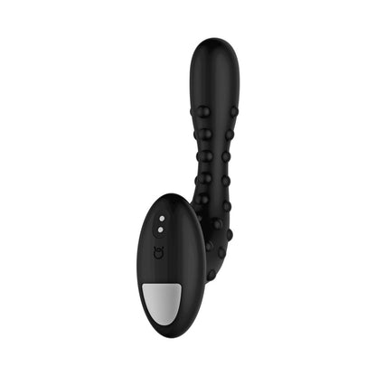 Forto Studded Pro Rechargeable Silicone Vibrating Anal Massager – Black
