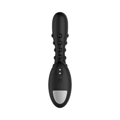 Forto Studded Pro Rechargeable Silicone Vibrating Anal Massager – Black
