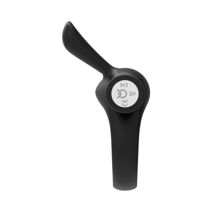 Forto Bunny Rechargeable Silicone Vibrating Cockring with Stimulating Ears - Black