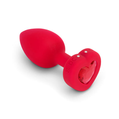 b-Vibe Vibrating Heart Anal Plug – Medium/Large – Red