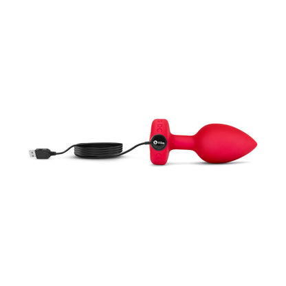 b-Vibe Vibrating Heart Anal Plug – Medium/Large – Red