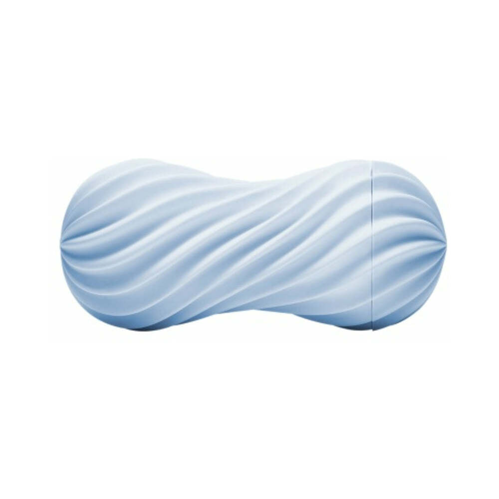 Tenga Flex Bubbly Blue Stroker - Spiral-Ribbed Design, Reusable