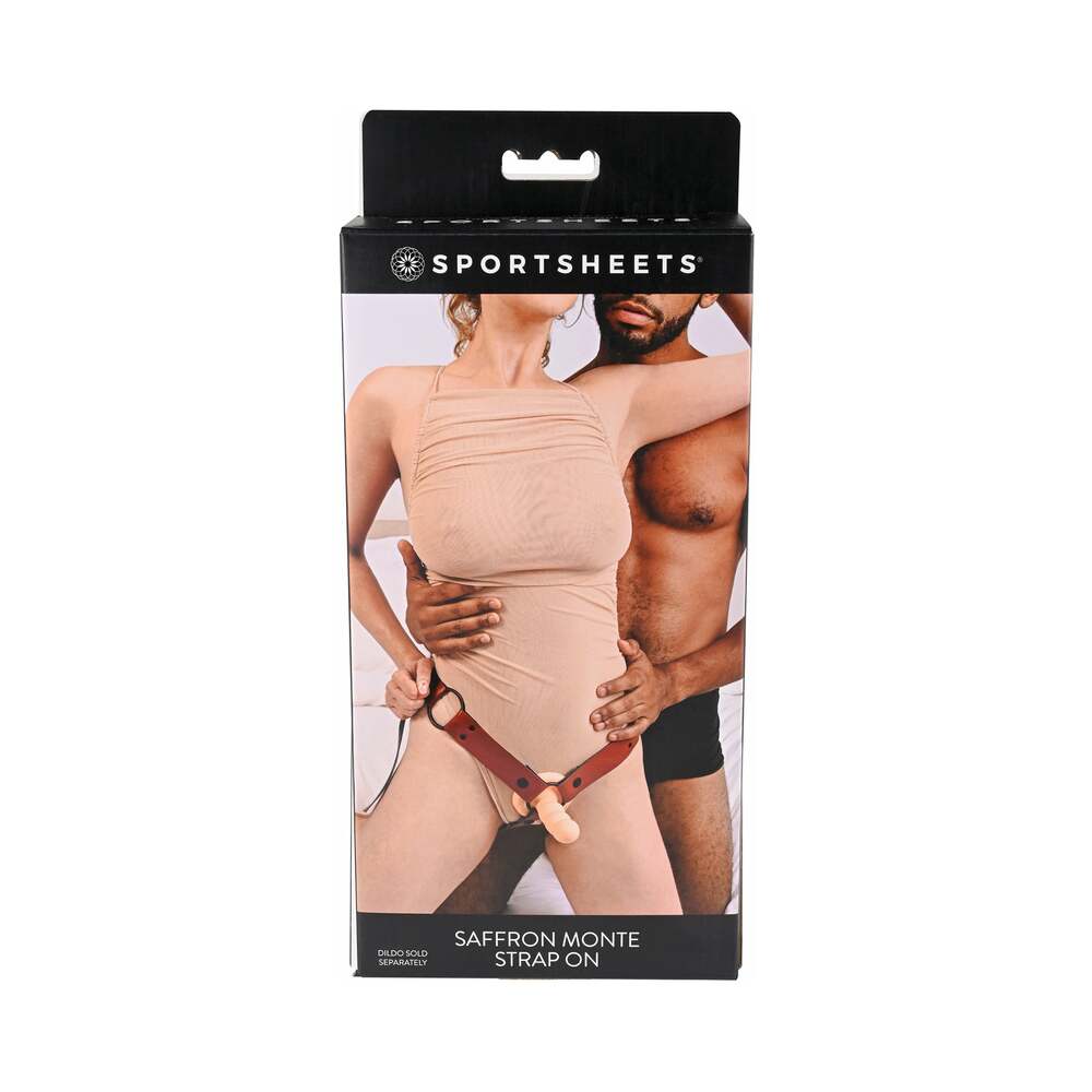 Sportsheets Saffron Monte Adjustable Strap-On Harness – Red