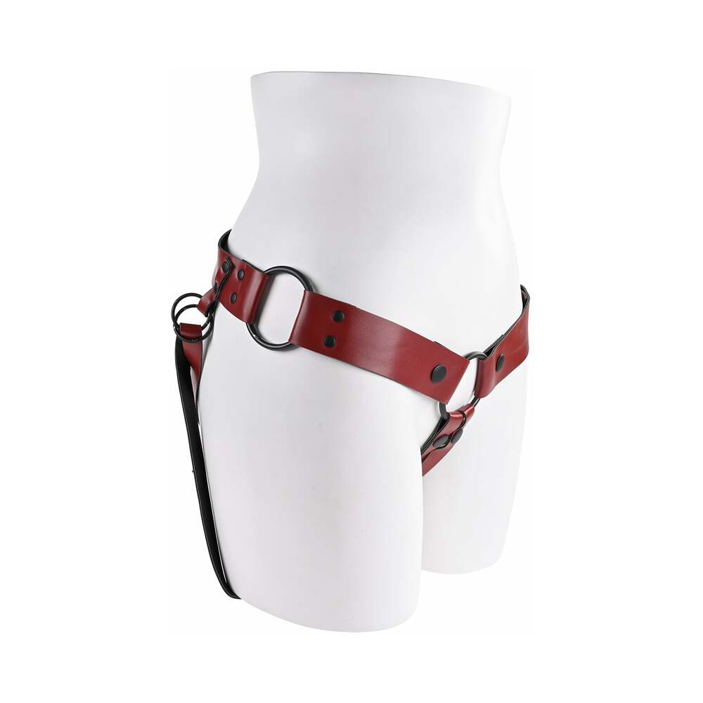 Sportsheets Saffron Monte Adjustable Strap-On Harness – Red