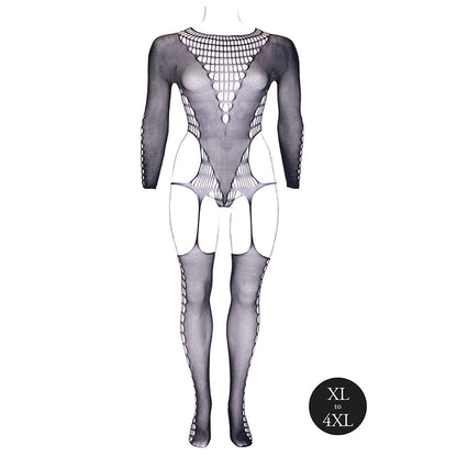 Le Desir Kalyke XXIII Bodystocking with Turtleneck – Black – Queen Size