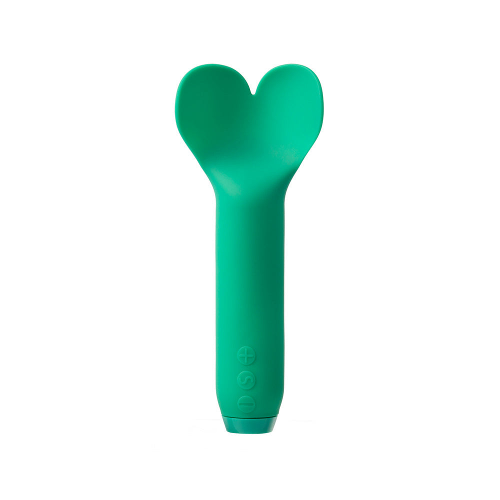 Je Joue Amour Heart-Shaped Fluttering Bullet Vibrator – Emerald Green