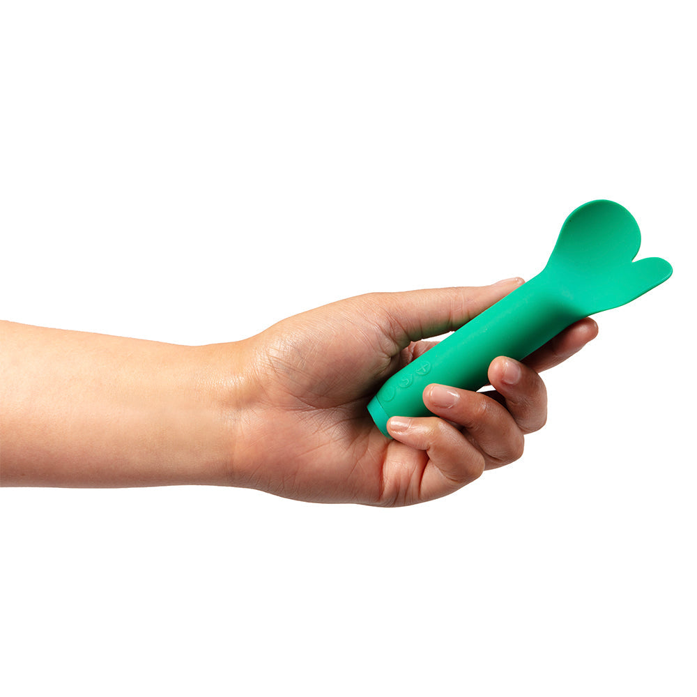 Je Joue Amour Heart-Shaped Fluttering Bullet Vibrator – Emerald Green