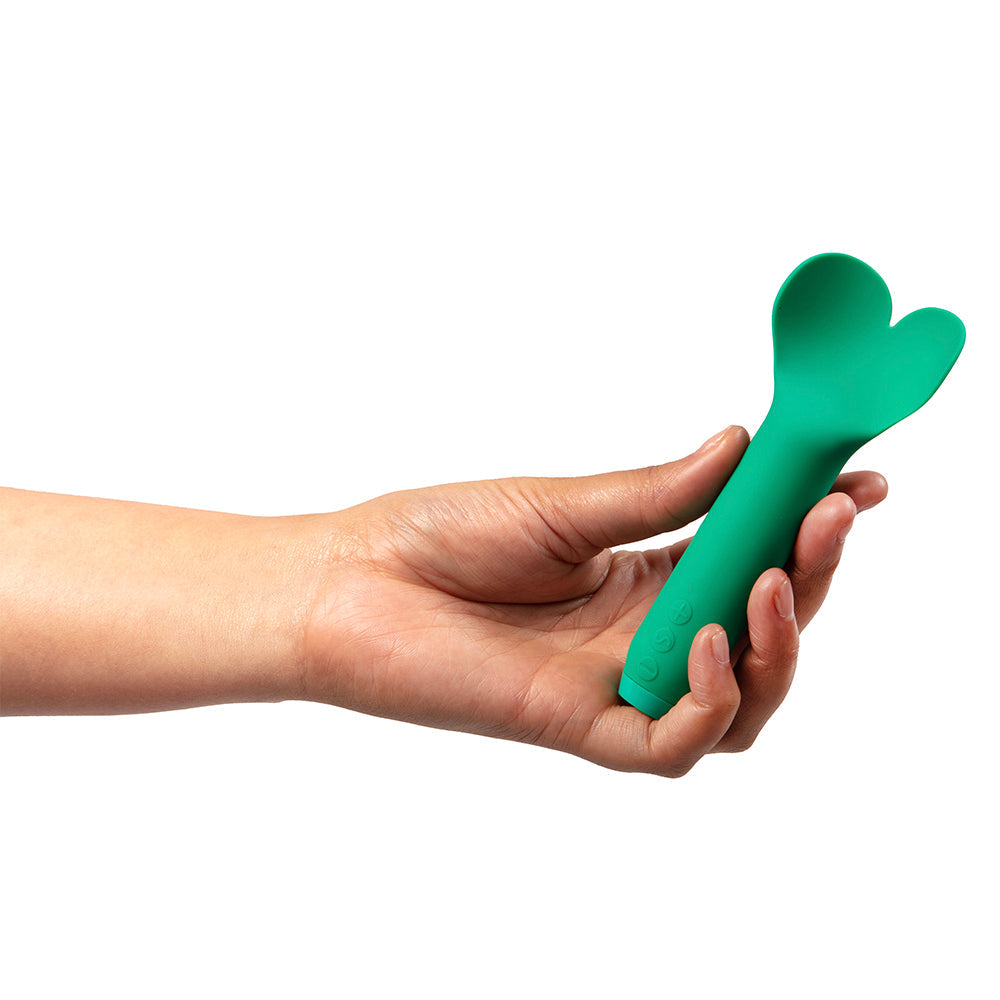 Je Joue Amour Heart-Shaped Fluttering Bullet Vibrator – Emerald Green