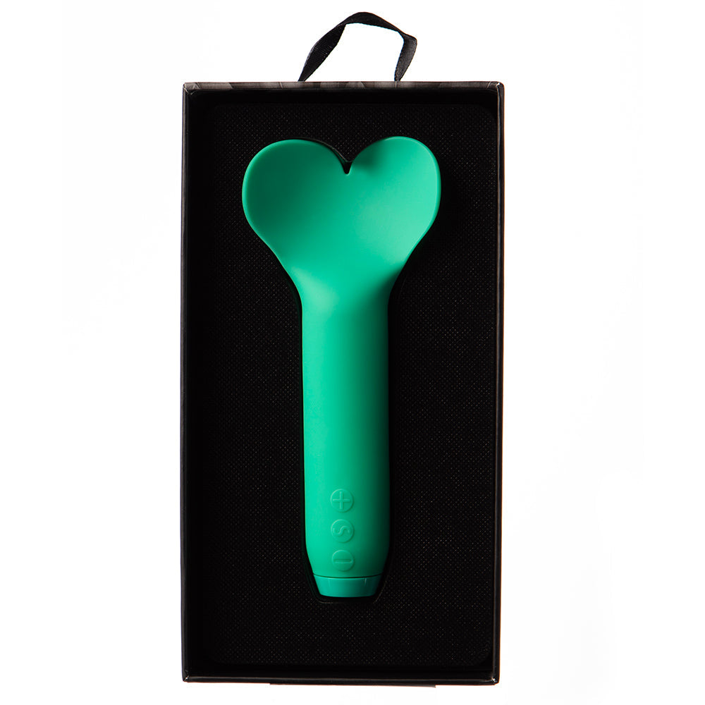 Je Joue Amour Heart-Shaped Fluttering Bullet Vibrator – Emerald Green