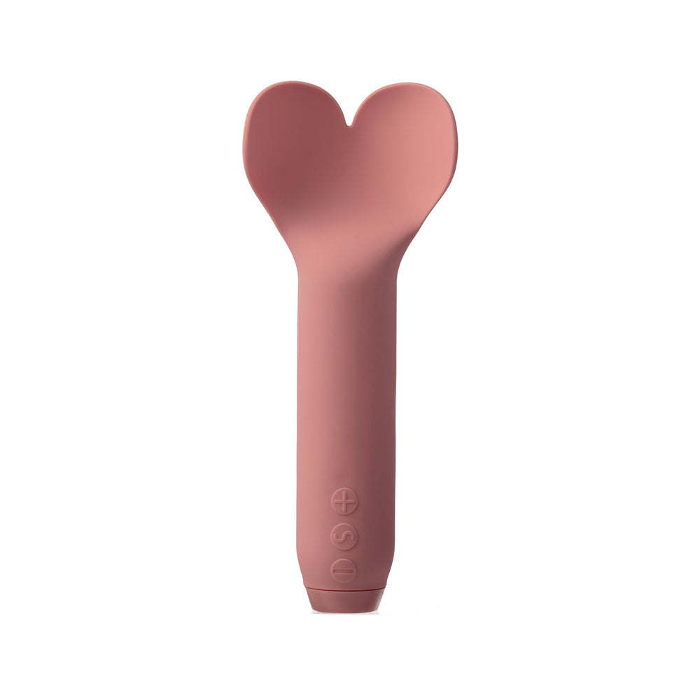 Je Joue Amour Rechargeable Bullet Vibrator with Heart-Shaped Tip – Pale Rosette