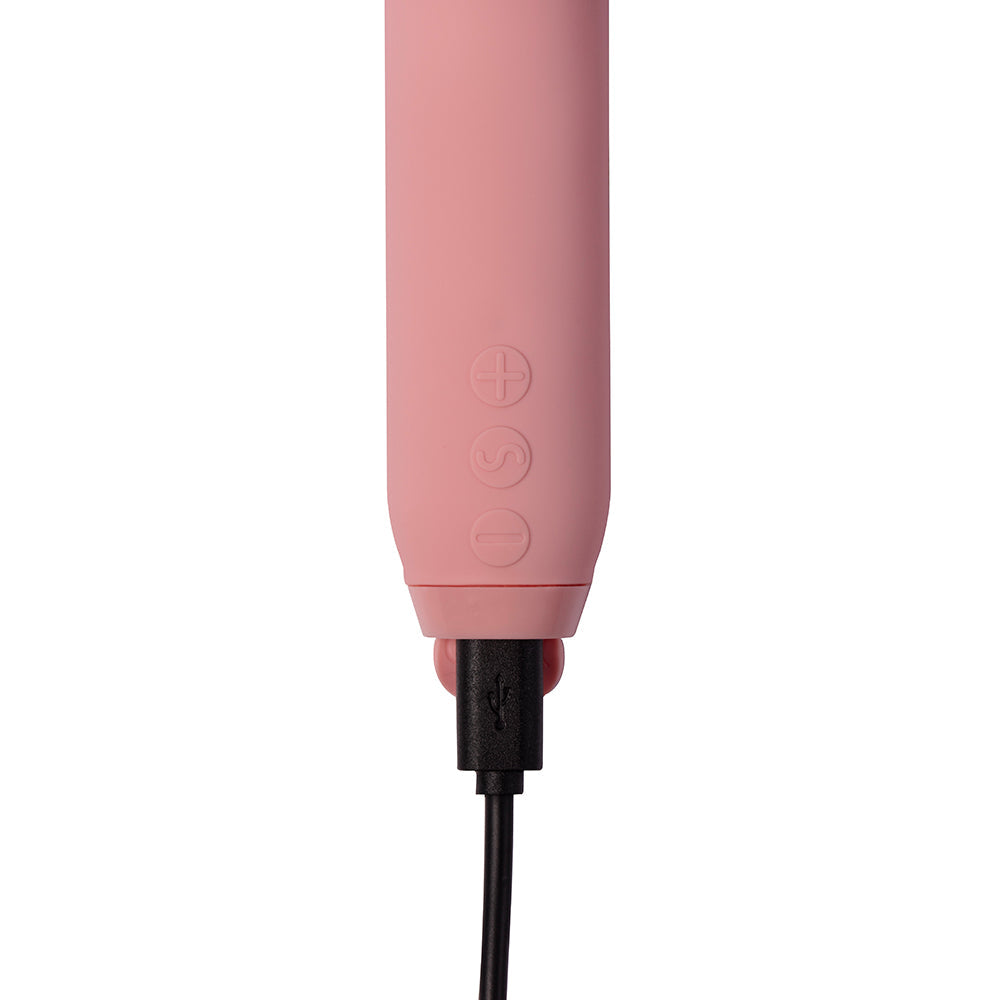 Je Joue Amour Rechargeable Bullet Vibrator with Heart-Shaped Tip – Pale Rosette