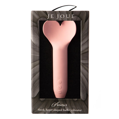 Je Joue Amour Rechargeable Bullet Vibrator with Heart-Shaped Tip – Pale Rosette