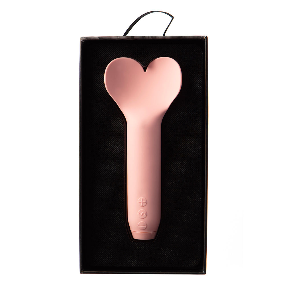 Je Joue Amour Rechargeable Bullet Vibrator with Heart-Shaped Tip – Pale Rosette