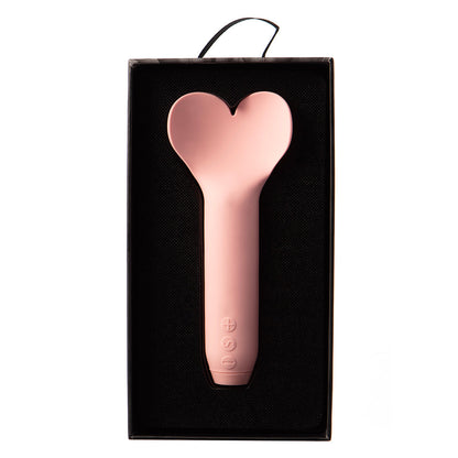 Je Joue Amour Rechargeable Bullet Vibrator with Heart-Shaped Tip – Pale Rosette