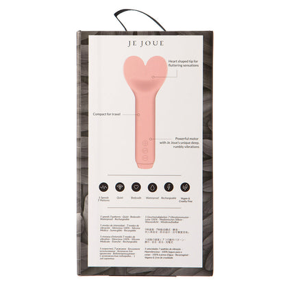 Je Joue Amour Rechargeable Bullet Vibrator with Heart-Shaped Tip – Pale Rosette