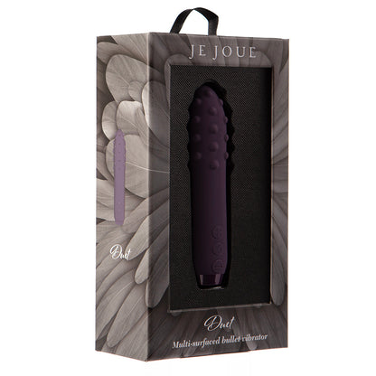 Je Joue Duet Rechargeable Silicone Multi-Surfaced Bullet Vibrator – Purple