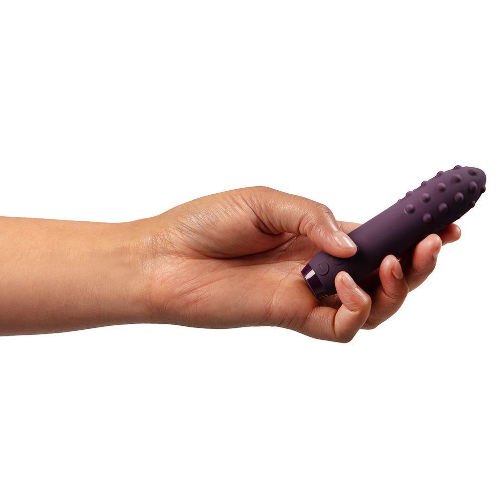 Je Joue Duet Rechargeable Silicone Multi-Surfaced Bullet Vibrator – Purple