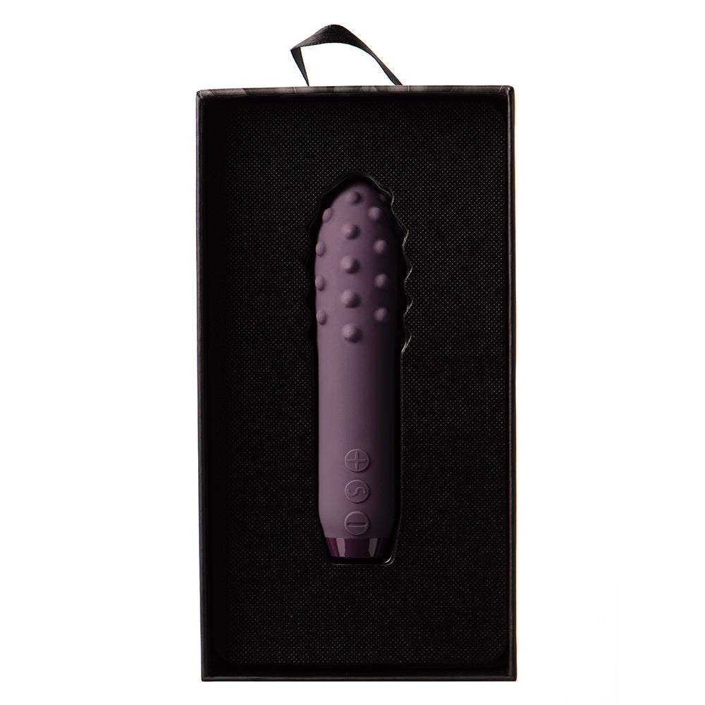 Je Joue Duet Rechargeable Silicone Multi-Surfaced Bullet Vibrator – Purple