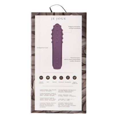 Je Joue Duet Rechargeable Silicone Multi-Surfaced Bullet Vibrator – Purple