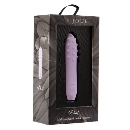 Je Joue Duet Rechargeable Silicone Multi-Surfaced Bullet Vibrator - Lilac