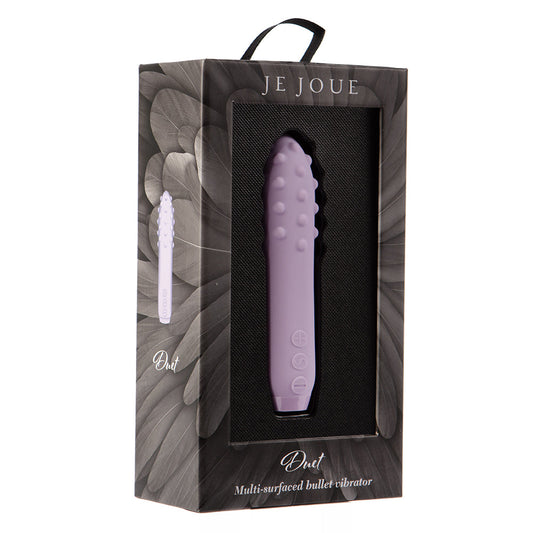 Je Joue Duet Rechargeable Silicone Multi-Surfaced Bullet Vibrator - Lilac
