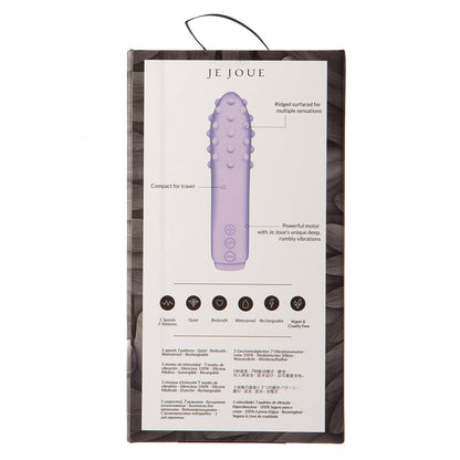 Je Joue Duet Rechargeable Silicone Multi-Surfaced Bullet Vibrator - Lilac