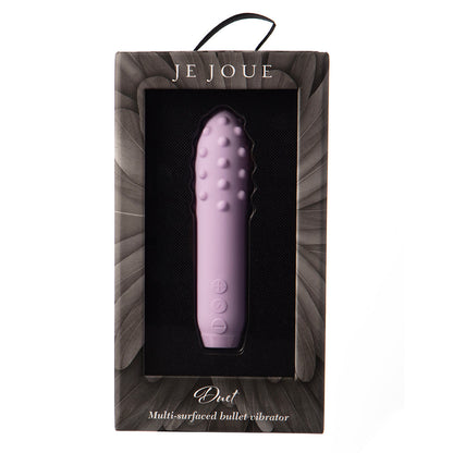 Je Joue Duet Rechargeable Silicone Multi-Surfaced Bullet Vibrator - Lilac