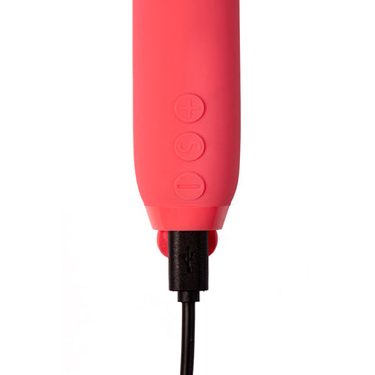 Je Joue Vita Rechargeable Silicone Wand Tip Bullet Vibrator - Watermelon Pink