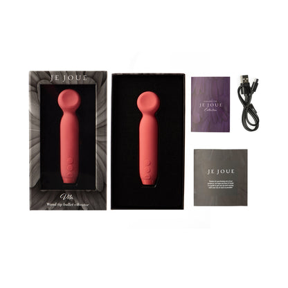 Je Joue Vita Rechargeable Silicone Wand Tip Bullet Vibrator - Watermelon Pink