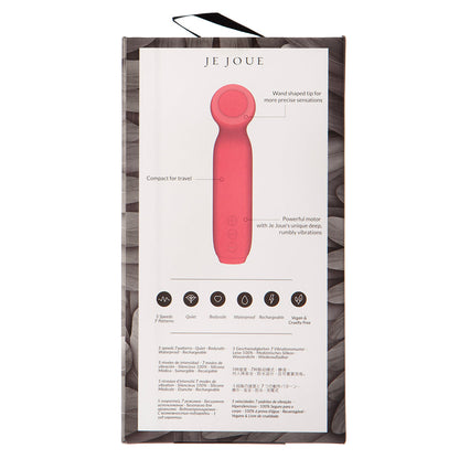 Je Joue Vita Rechargeable Silicone Wand Tip Bullet Vibrator - Watermelon Pink