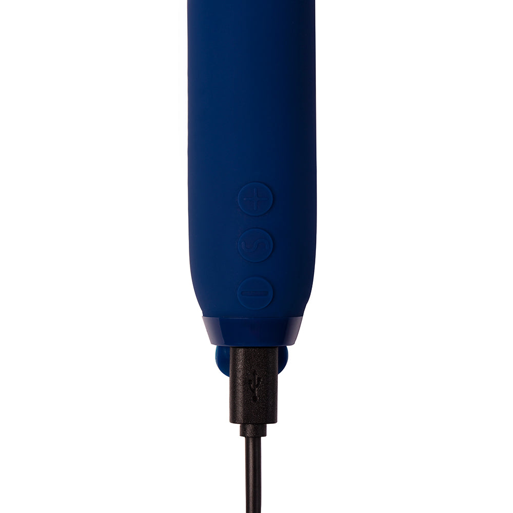 Je Joue Vita Rechargeable Silicone Wand Tip Bullet Vibrator - Cobalt Blue