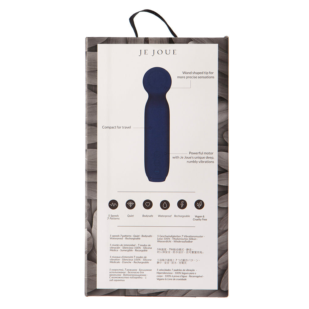 Je Joue Vita Rechargeable Silicone Wand Tip Bullet Vibrator - Cobalt Blue