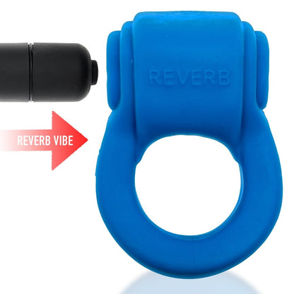 Hunkyjunk REVRING Cockring with Bullet Vibrator – Teal Ice