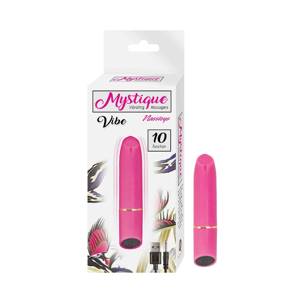 Nasstoys Mystique Rechargeable Silicone Bullet Vibrator – Pink