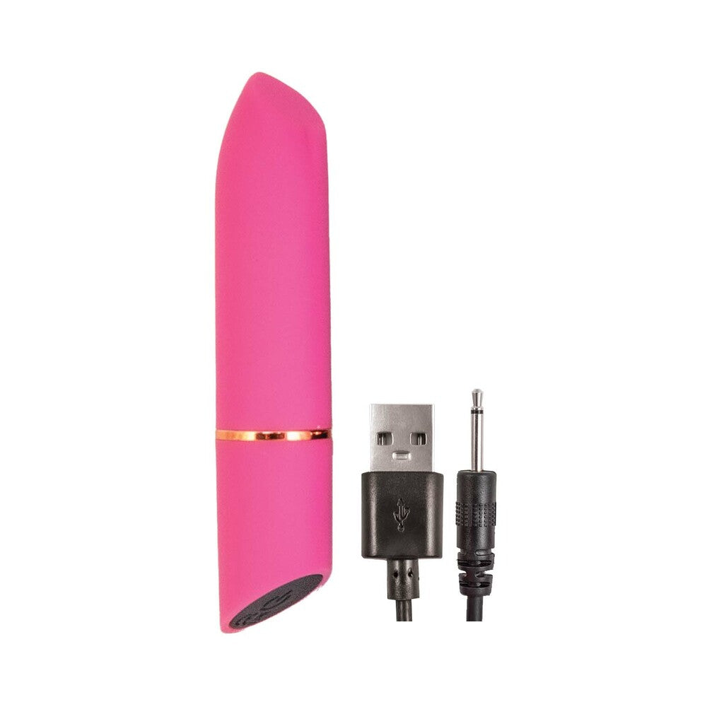 Nasstoys Mystique Rechargeable Silicone Bullet Vibrator – Pink