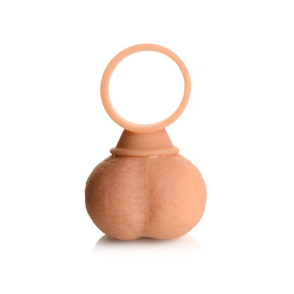 Jock 28x Vibrating Silicone Balls - X-Large - Vanilla/Ivory/Beige