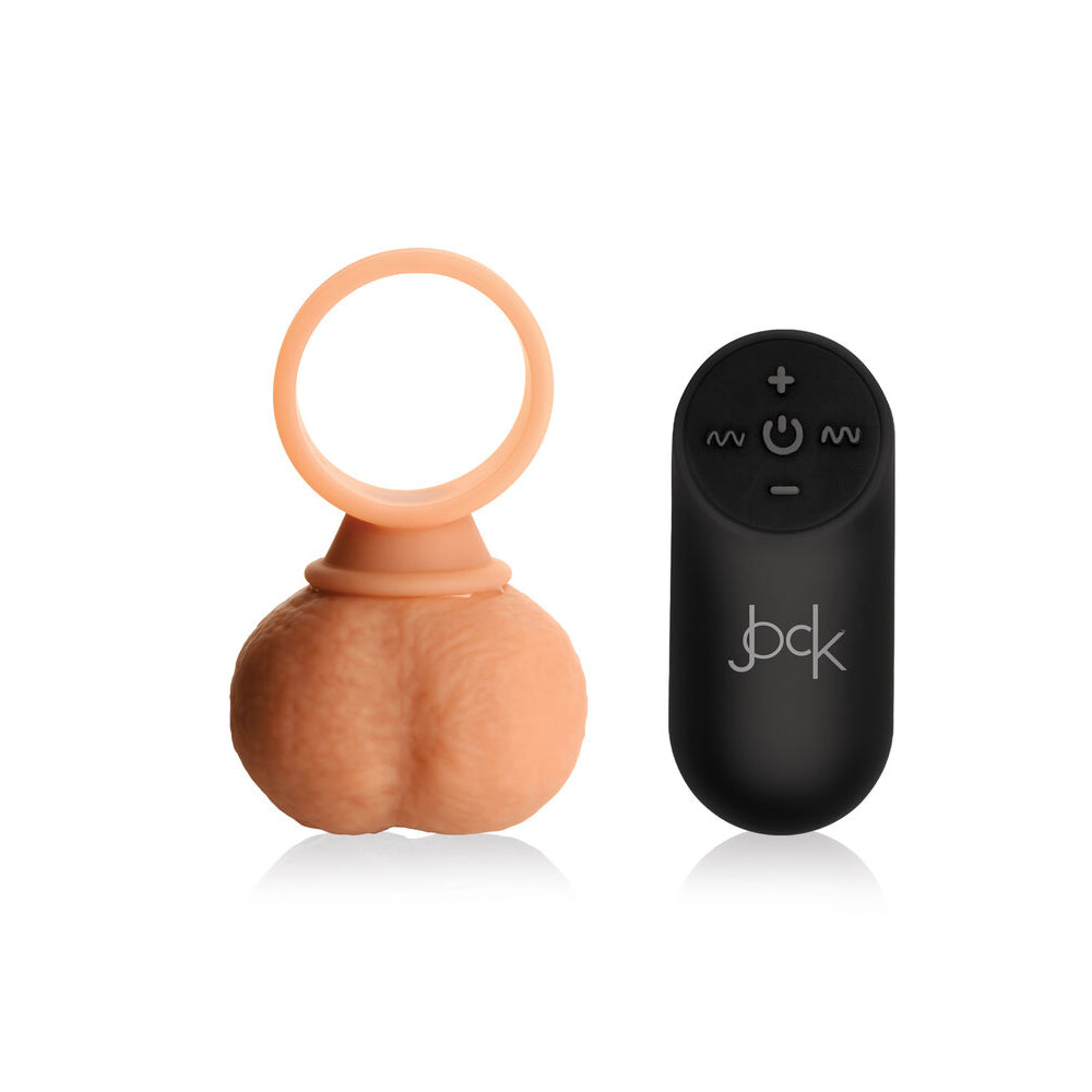Jock 28x Vibrating Silicone Balls – Large – Vanilla/Ivory/Beige