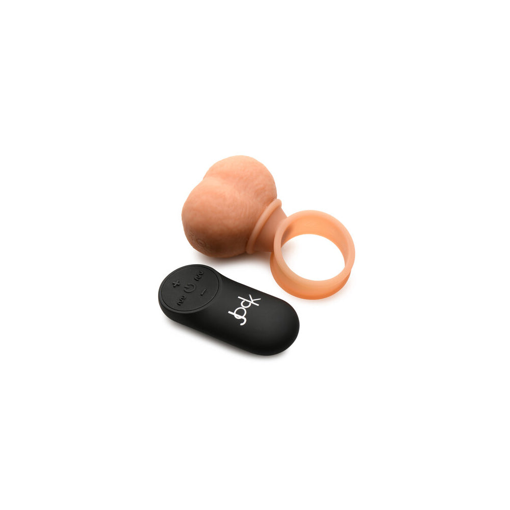 Jock 28x Vibrating Silicone Balls – Large – Vanilla/Ivory/Beige