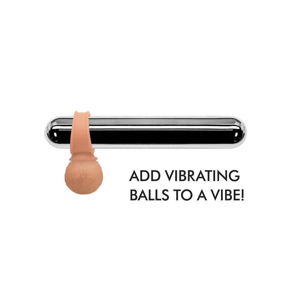 Jock 28x Vibrating Silicone Balls – Large – Vanilla/Ivory/Beige
