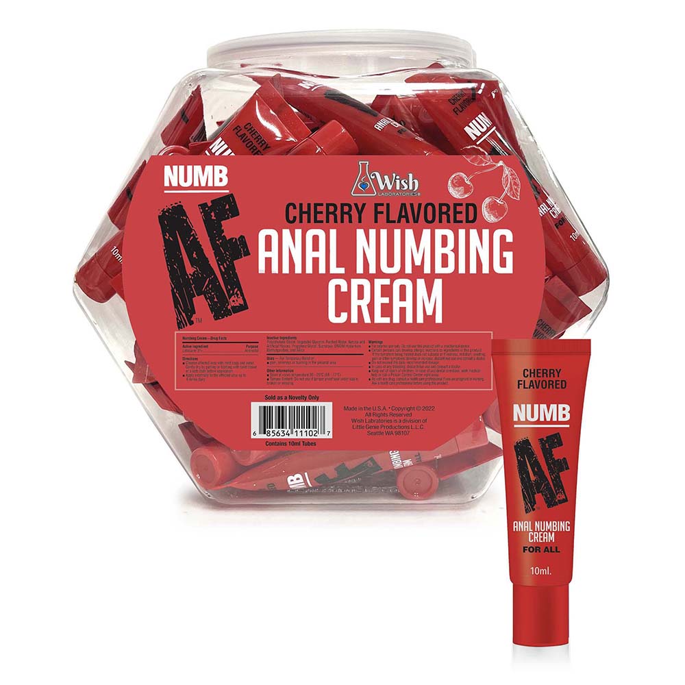 Little Genie Numb AF Cherry Flavored Anal Numbing Cream – Red
