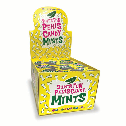 Little Genie Super Fun Penis Candy Mints Display – Yellow