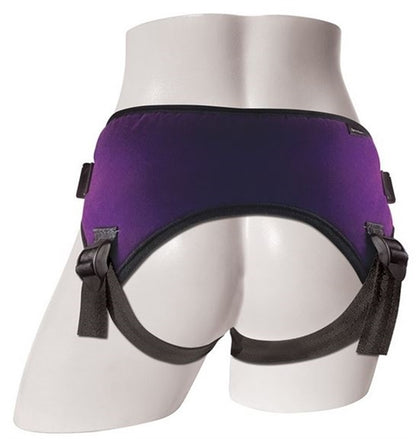 Sportsheets Lush Strap-On Harness – Purple – Adjustable with Interchangeable O-Rings